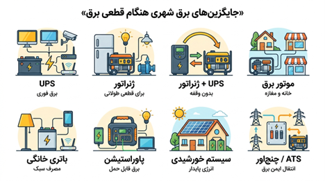 بهترین جایگزین برق شهری در زمان قطعی برق چیست؟
